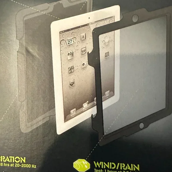 Survivor iPad Case Military Duty Case W/Stand New iPad + iPad 2 Black - Picture 8 of 8